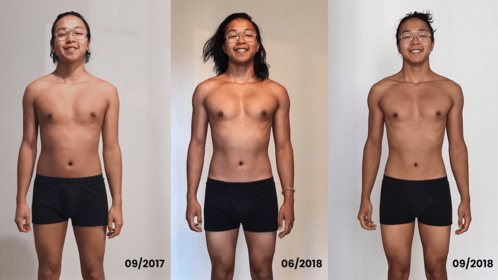 Body Transformation 1 Jahr Skinny Fat to Skinny Fit